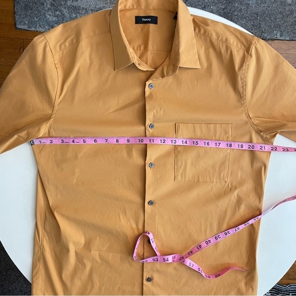 Theory Men’s Menlo Fairfax Performance Short Sleeve Button Down Shirt Medium - Picture 3 of 9